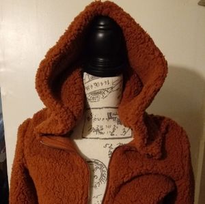 NWT Borg hooded sweater
